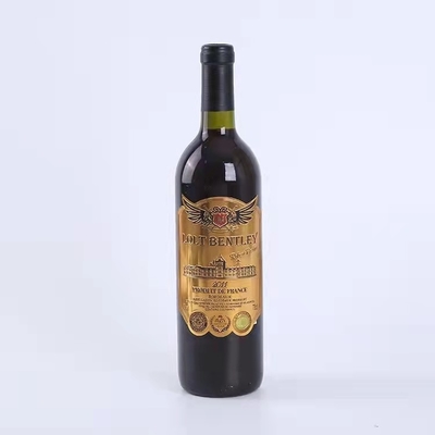 Κόκκινου κρασιού ετικετών αδιάβροχη κόλλα γενεθλίων αυτοκόλλητων ετικεττών τυπωμένη έγγραφο