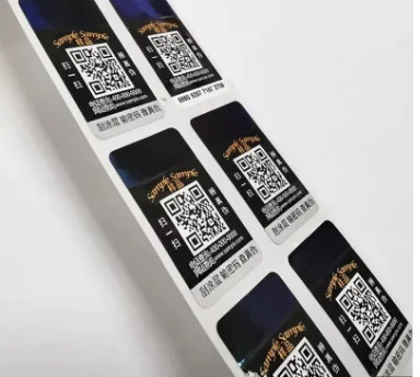 Επί παραγγελία Qr κώδικα ολογραμμάτων αυτοκόλλητων ετικεττών αρχικές ετικέτες πλαστογράφησης λέιζερ αντι