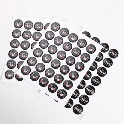 Σαφές πήκτωμα Decals αυτοκόλλητων ετικεττών θόλων εποξικής ρητίνης για τους εποξικούς ανατροπείς πατωμάτων