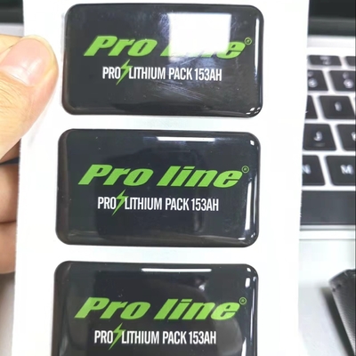 τρισδιάστατο PVC PET ετικετών PP αυτοκόλλητων ετικεττών θόλων κύκλων σαφές εποξικό που οδηγείται